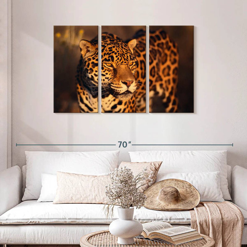 Brampt Jaguar Under The Sun, 32" H x 50" W