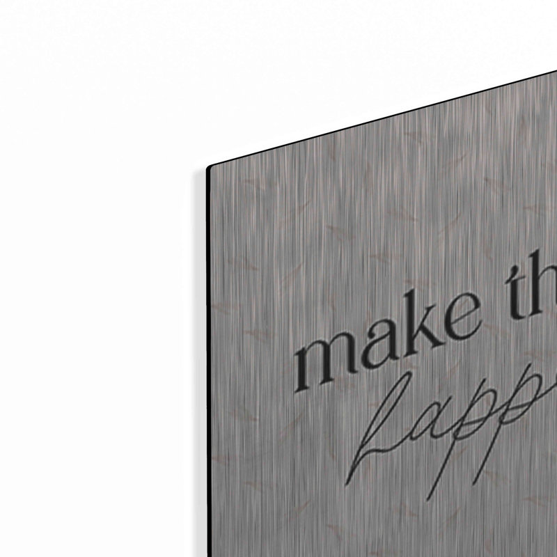 «Make Things Happen» par Yass Naffas Designs, art mural en métal, H 12 po x l 12 po