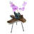 Solid Wood Tray Top End Table