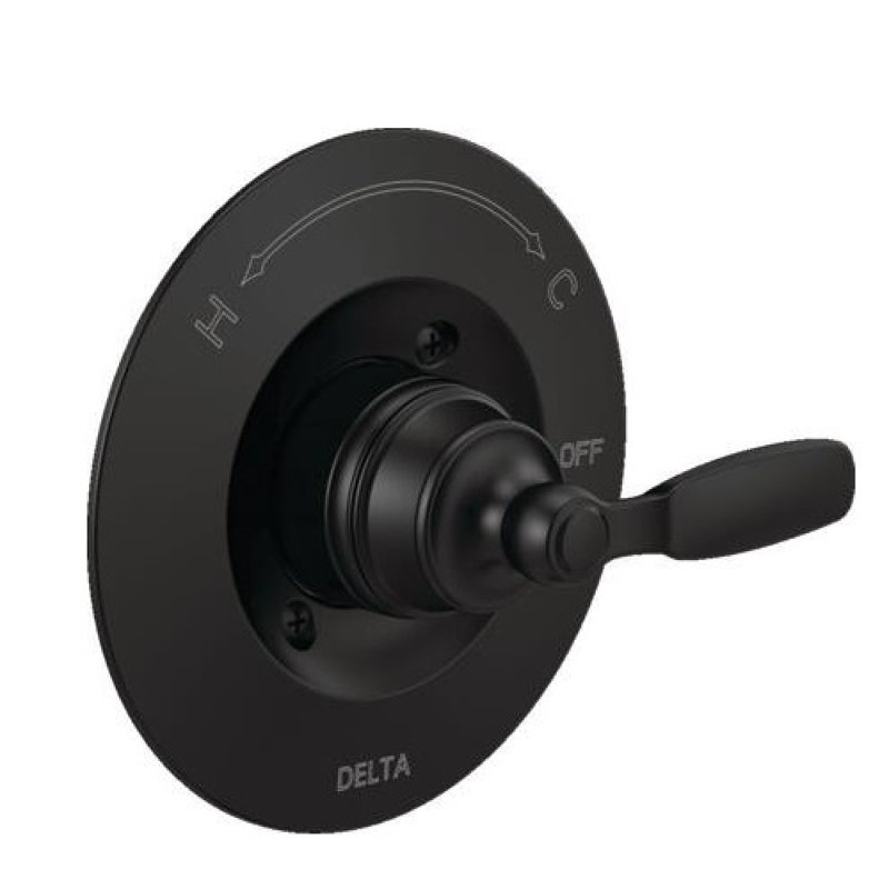 Garniture de soupape Woodhurst seulement, Noir mat