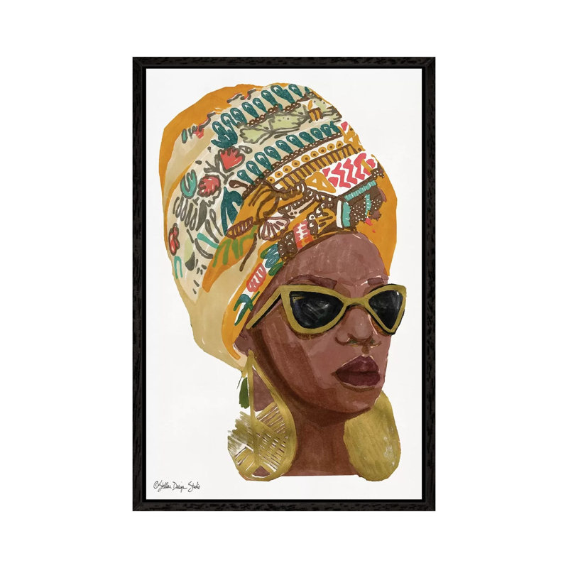 Side Portrait I 1 Piece Wall Art on Canvas, 101.6 cm H x 66.04 cm W, Black Framed