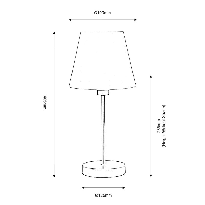 Alaniz Metal Table Lamp, Matt Gold/Cream, 42.5" H x 19" W x 19" D