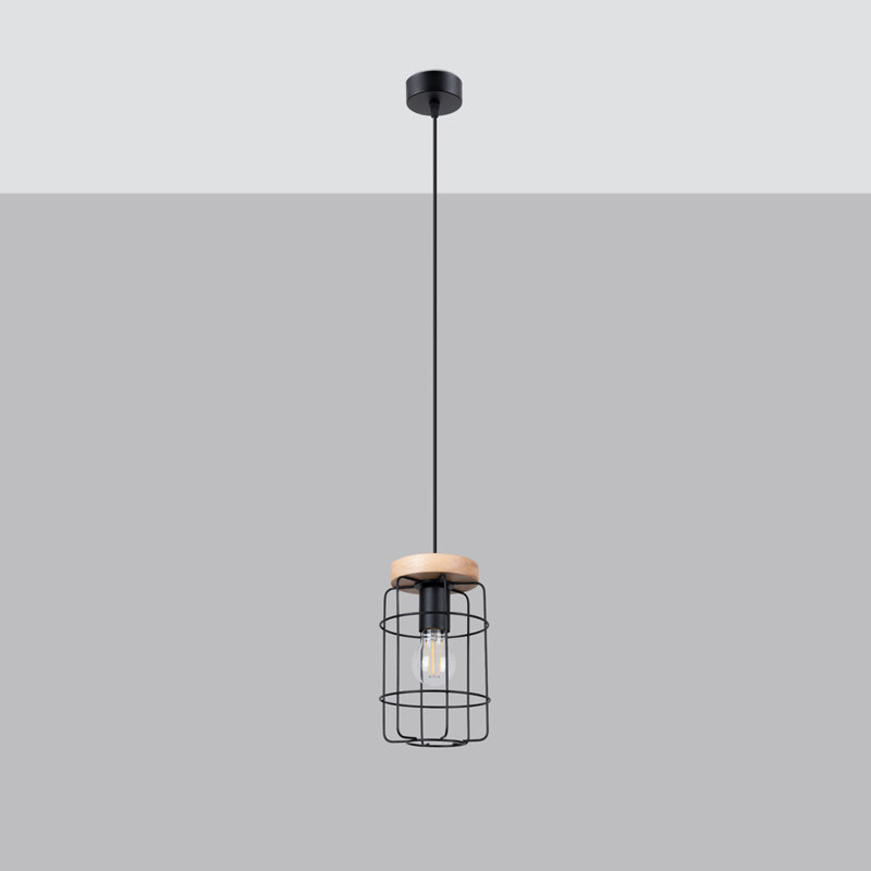 Gotto 1 - Light Black Geometric Pendant