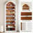 79.53" Tall 8-Tier Arched Open Display Storage Shelving Unit for Living room, Office, Bedroom-540836223
