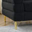 Canapé modulaire en L de 81,5 pouces, 5 coins pour différents endroits. Simplifiez le design moderne avec des formes légèrement incurvées et des pieds métalliques. Structure en bois massif durable. 3 coussins décoratifs. 250 lb par