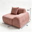 Canapé d'angle modulaire en chenille de 74 cm-966956319