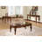 Modern Rectangle Coffee Table With Turned Legs