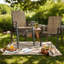 Chaises de patio modernes et robustes, conception en métal, confort ergonomique, utilisation polyvalente