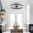  20" Crystal Ceiling Fan With LED Light And Remote, Double Ring Modern Flush Mount Hidden Blades Ceiling Fan-862564613