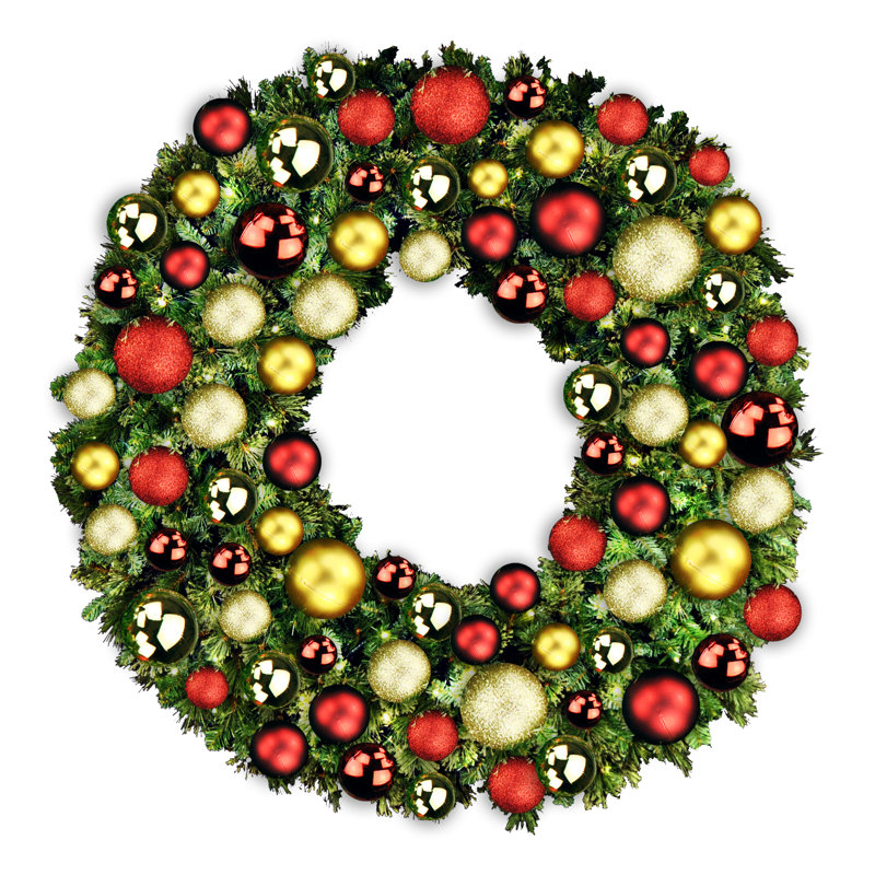 Jasmil Faux couronne lumineuse, 72" H x 72" W x 10" D