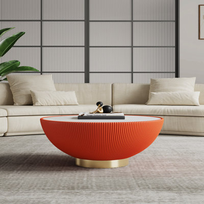 Table basse en orange