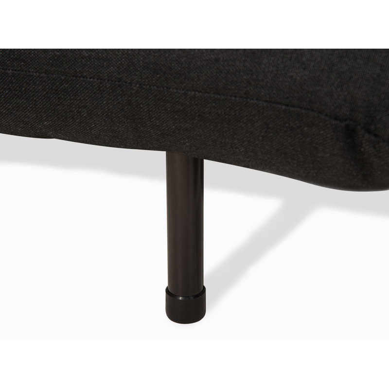 Charlize 2 Seater Sofa Bed, Black