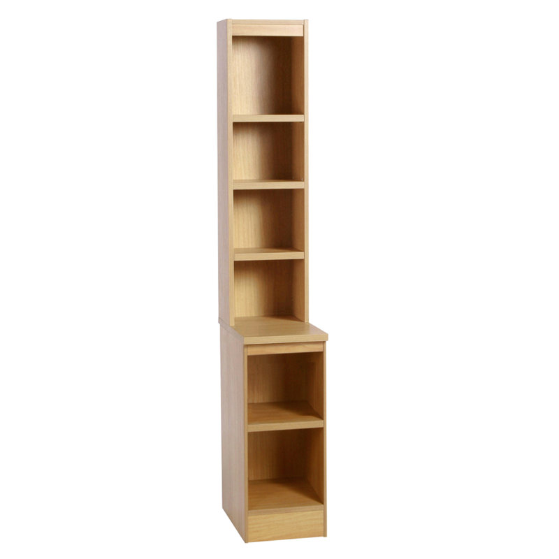 Brendaly 182cm H x 30cm W Standard Bookcase, Classic Oak