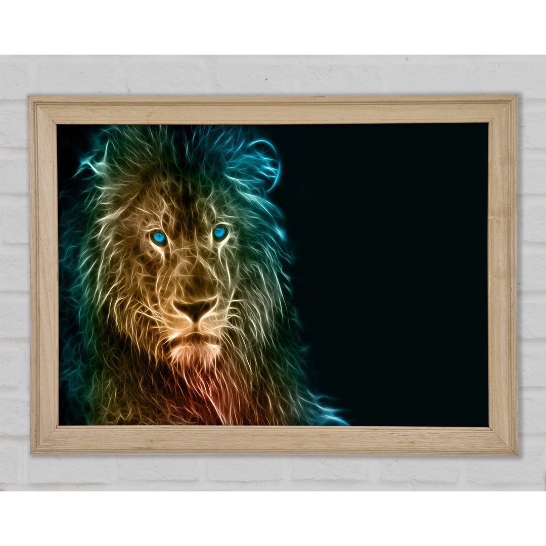 Light Infused Lion - Einzelner Bilderrahmen Kunstdrucke