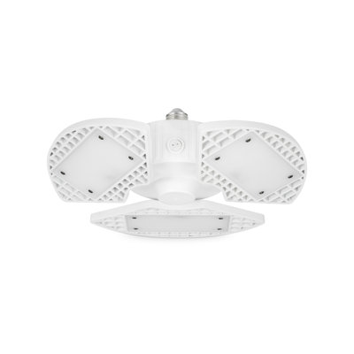 Luminus 400 Watt Eq. Integrated LED Triple Head Multipurpose Flood Light 6000 Lumens 4000K Cool White