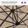 PURPLE LEAF 10 / 11FT Round Outdoor Cantilever Umbrella with Base and 360-degree Rotation