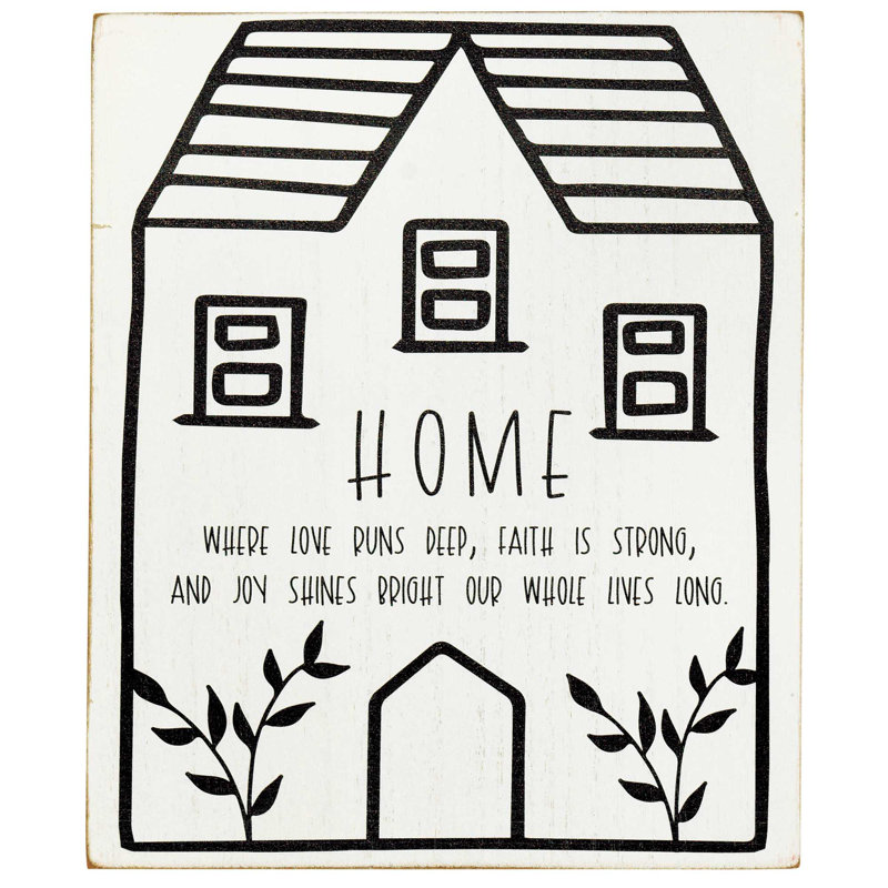 Plaque décorative Home Where Love