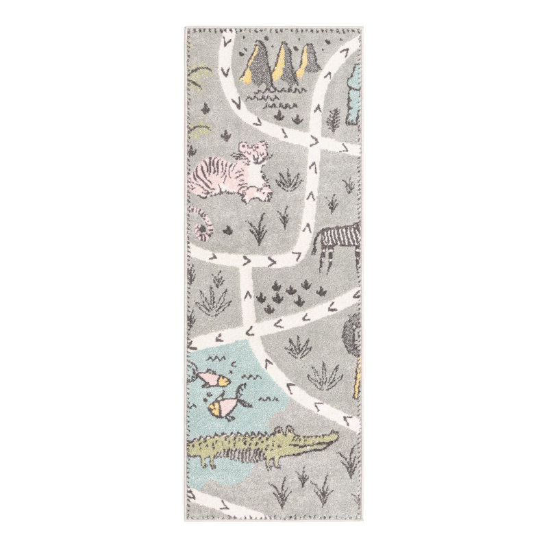 Polypropylene Plastic Rug, Runner 2'2" x 6'