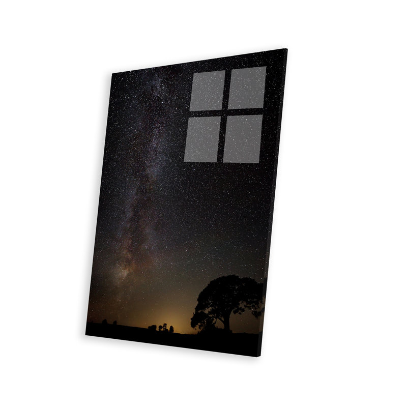 «Milky Way» - reproduction, Pas de tapis, Plastique / acrylique, H 24 po x l 16 po x P 0,25 po