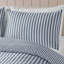 Brushed Stripe Cotton Reversible Duvet Cover Set-114782144-114782137