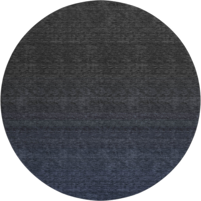 Premium Machine Washable Prisco Navy Rug, Round 8'