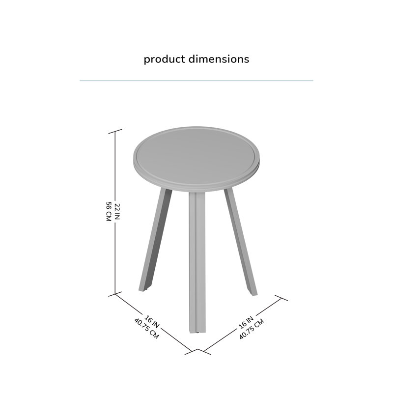 Chrisalynn Solid Wood Round End Table