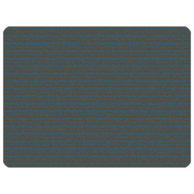 Subtle Stripes KIDSoft Solid Tufted Grey/Blue Area Rug