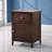 Paranhos Cappuccino 1 Drawer 1 Door Nightstand-1159115975