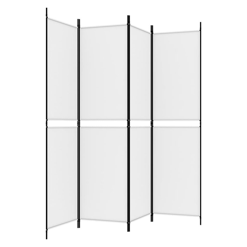 Cloison pliante Rikkea, Blanc, 4, H 78,7 po x l 78,7 po