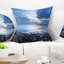 Coussin Blue Sea Sunset on Sandy Coastline - Sea & Shore-29344314-89825762