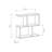 Modern Coffee Table, Travertine Color, 23.6 x 23.6 x 7.9 inches | 100% Melamine Coated Particle Board, Thickness: 0.7 inches | Strong Bearing Capacity of 44 lbs | Stylish Solid Beige Design, Perfect for Living Room & Lounge-1226830548