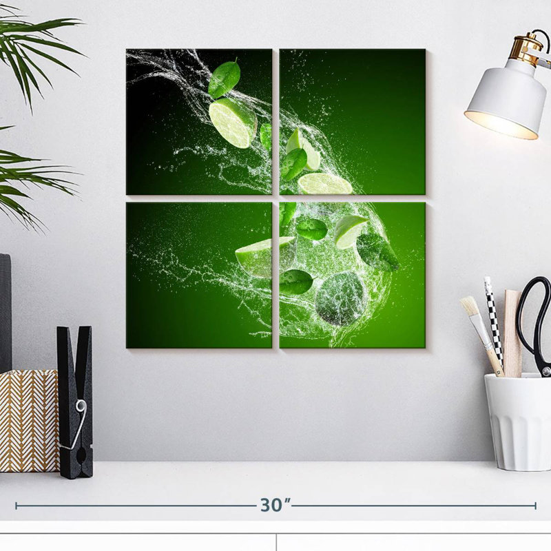 Yarlin Lime Splash, 18'' H x 18'' W