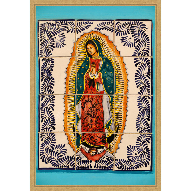 Vierge de Guadalupe, art mural encadré, Quito