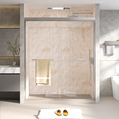 Adjustable Shower & Tub Doors, 6mm Glass Modern Sliding Bathroom Door