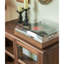 Vintage Glass High Rise Accent Cabinet