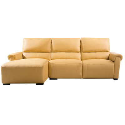 Minnich Upholstered Power Reclining L-Shaped Sectional