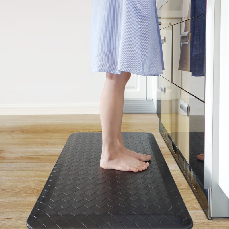 Tapis de cuisine Bouck Comfort, Noir