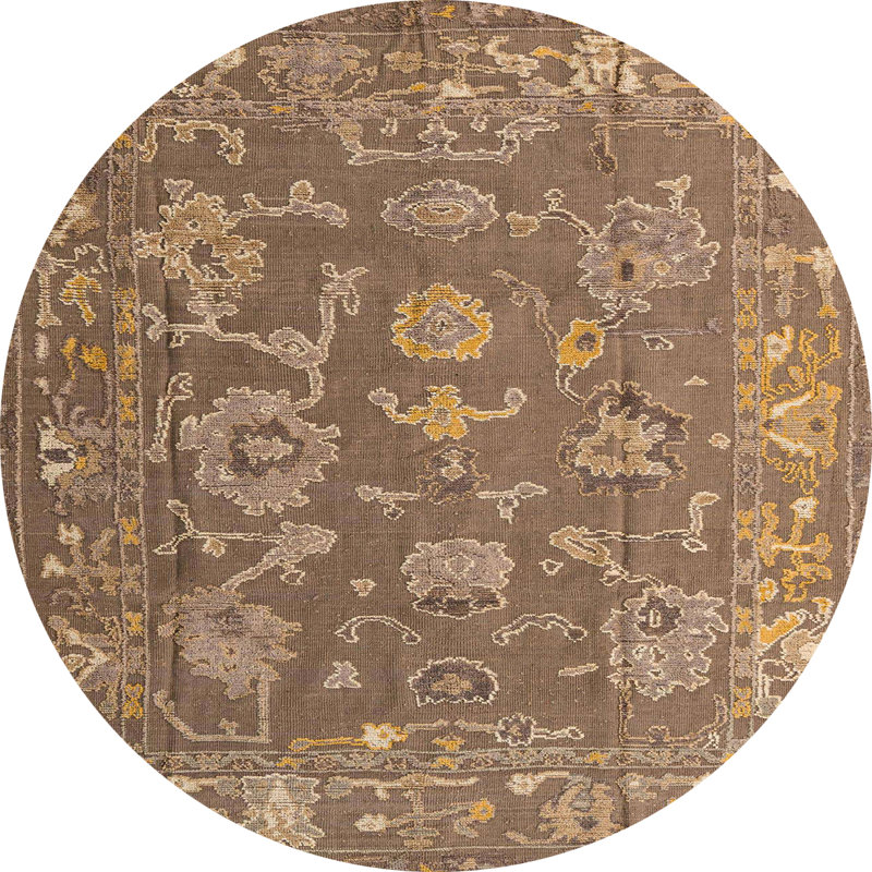 Tapis abstrait et moderne 5206, Rond 7 pi