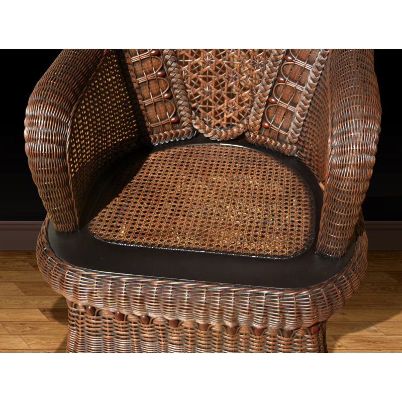 Chaise berçante Serpentine, Brun délavé