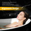 Baignoire profonde autoportante en acrylique avec drain chromé, baignoire ergonomique pour la salle de bain