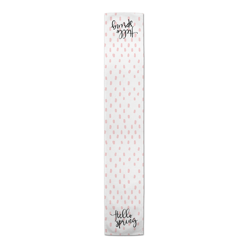 Brete Rectangle Easter Polyester Table Runner, 90" x 16"