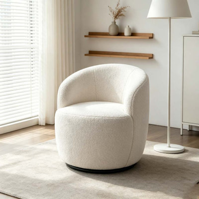Fauteuil demi-tonneau avec fauteuil Teddy