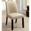 Ensemble de 2 chaises d'appoint rembourrées en tissu