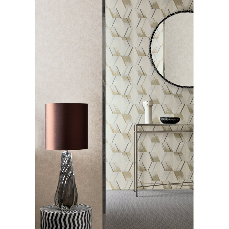 Rhombi Wallpaper, Paris Gray