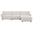 110" Modular Sectional Sofa, L-Shape with Extra-Wide Seat Cushion, USB and Type-C Charger, Petal Armrest Design, High Density Foam, Free Movement Ottoman, Wood Frame, Chenille, 4 Seat