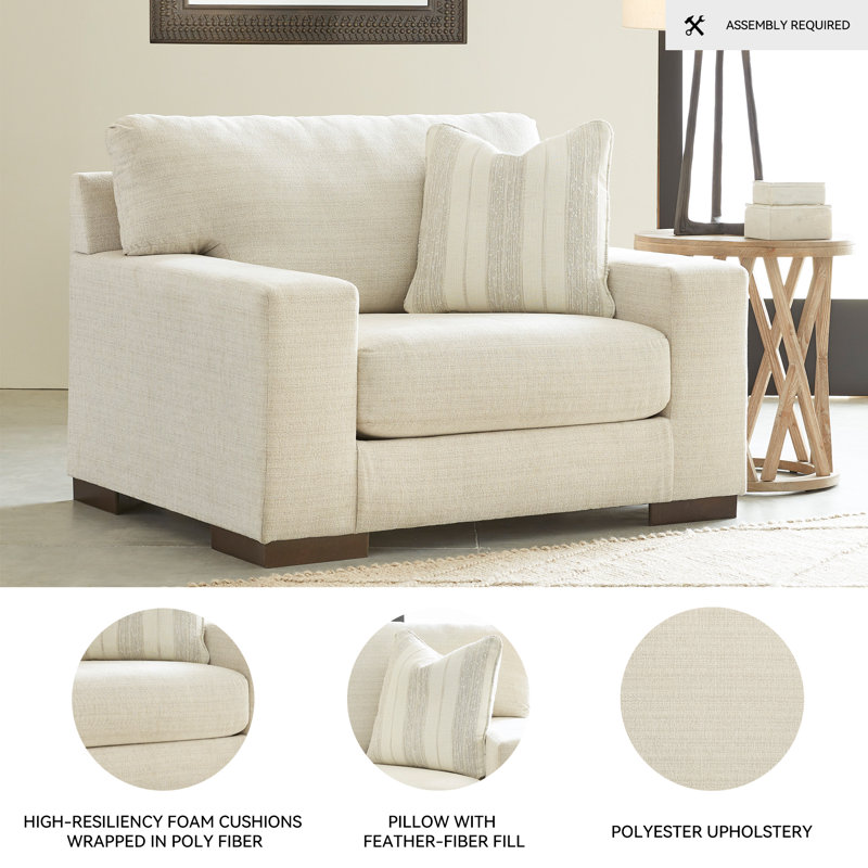 Chaise et demi en polyester Calloway
