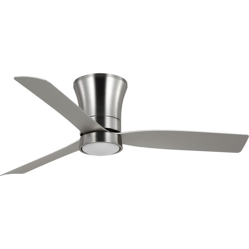 52-in Three-Blade Modern Ceiling Fan, Silver