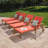 Bevelyn Outdoor Acacia Wood Chaise Lounge Set , Cushion Included-129537208