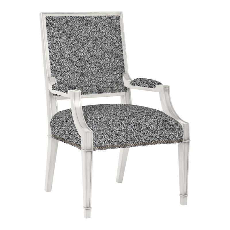 Michael Weiss Leighton Arm Chair, Casa Blanca, Callaloo Cotton, Yes