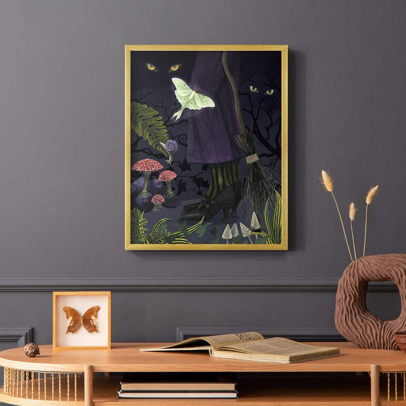 Reproduction encadrée Hall Hall Forest II - bois massif, H 20 po x l 16 po